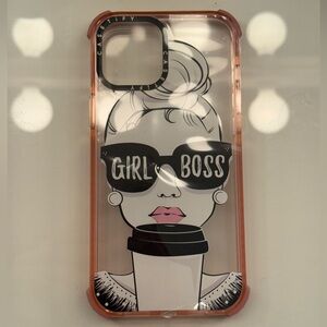 Casetify Black and Pink iPhone Case with Trendy Design